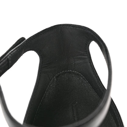 Chanel Lambskin CC Bow Sandals 41 Black 12 of 14