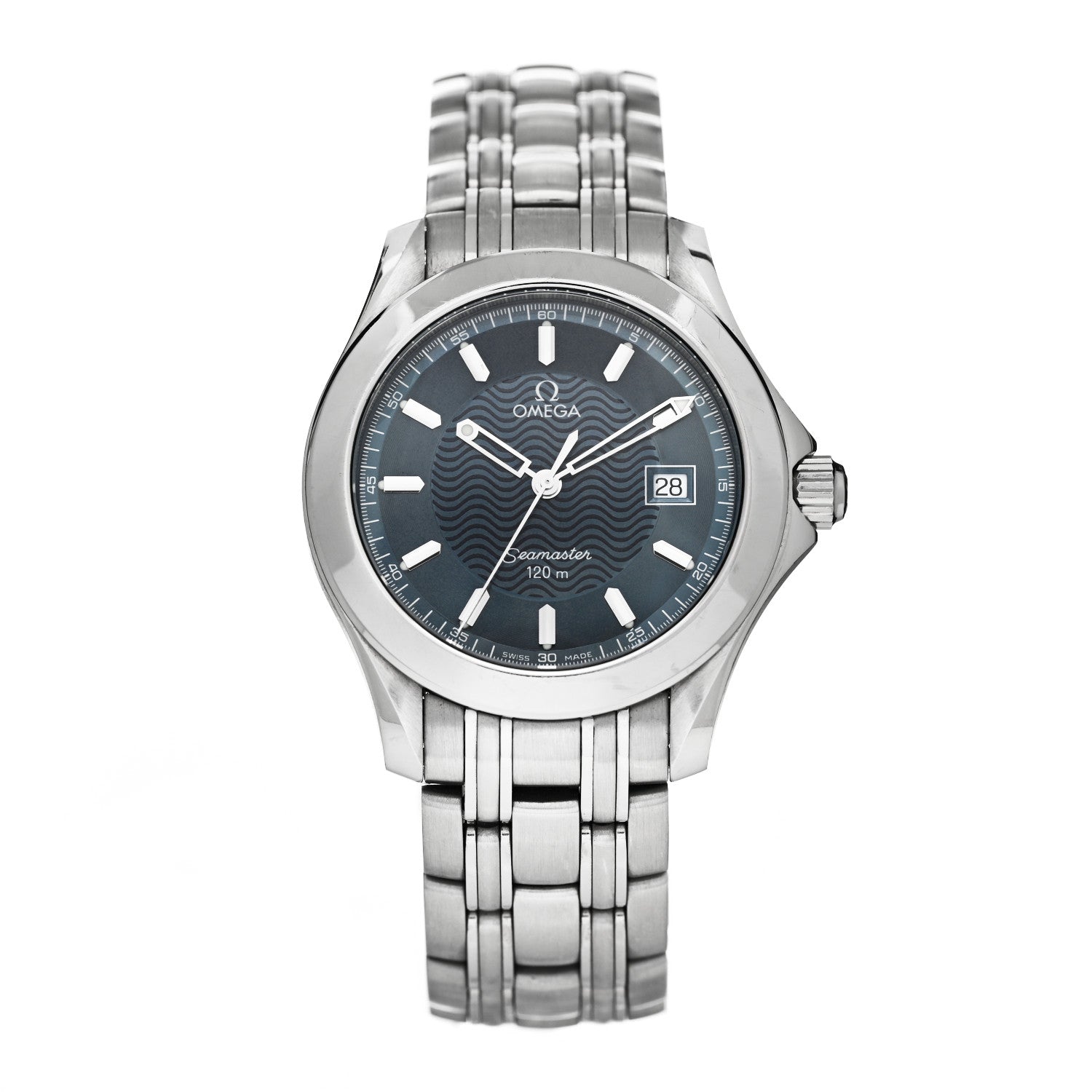 Omega Stainless Steel 36mm Seamaster 120M Quartz Watch Blue 2511.81 1 of 4