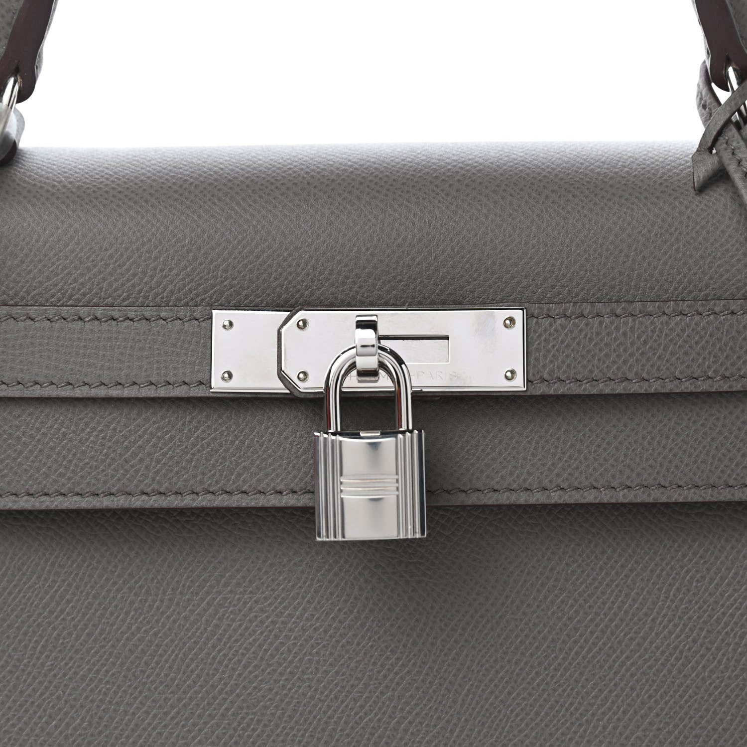 Hermes Epsom Kelly Sellier 28 Etain 9 of 10