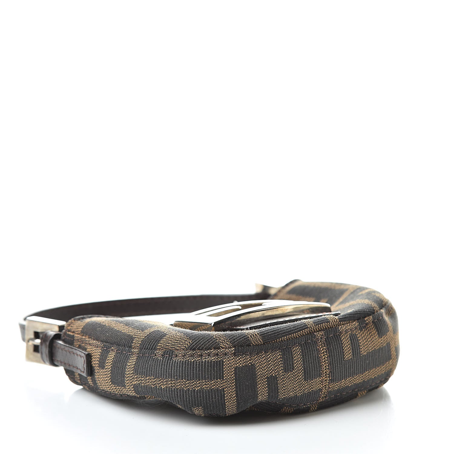 Fendi Zucca Mini Half Moon Baguette Tobacco 4 of 8