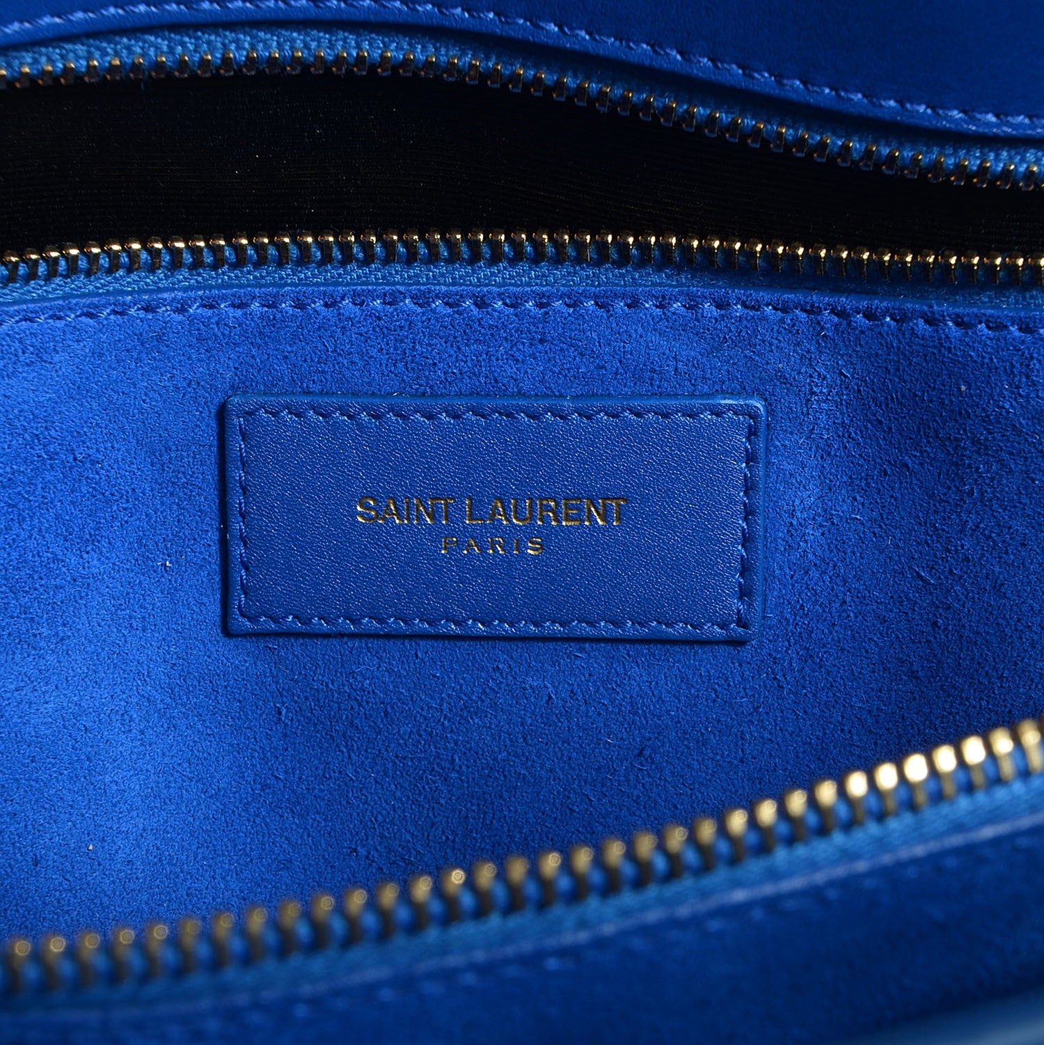 Saint Laurent Calfskin Small Sac De Jour Blue Majorelle 6 of 8
