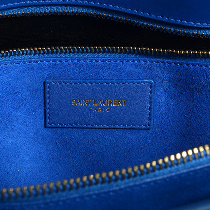 Saint Laurent Calfskin Small Sac De Jour Blue Majorelle 6 of 8