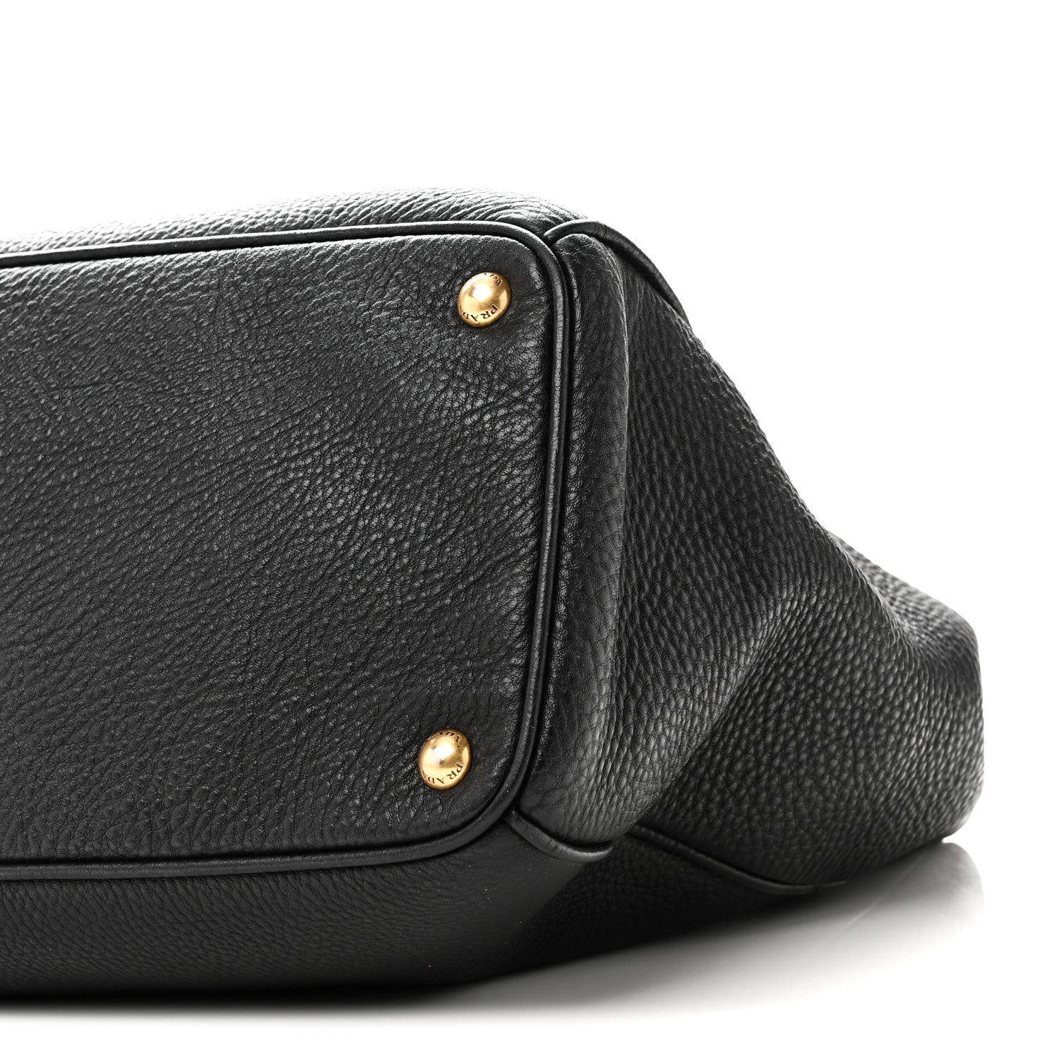 Prada Vitello Daino Tote Black 9 of 9