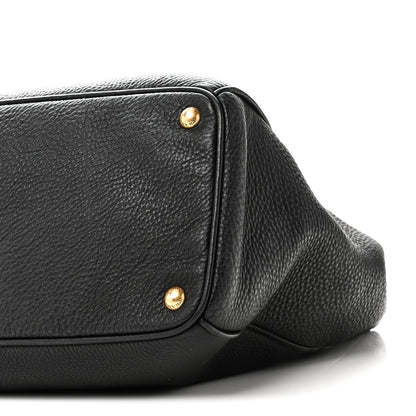 Prada Vitello Daino Tote Black 9 of 9