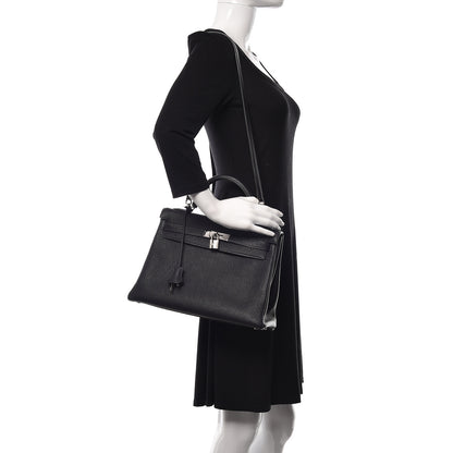 Hermes Togo Kelly Retourne 32 Indigo 2 of 11