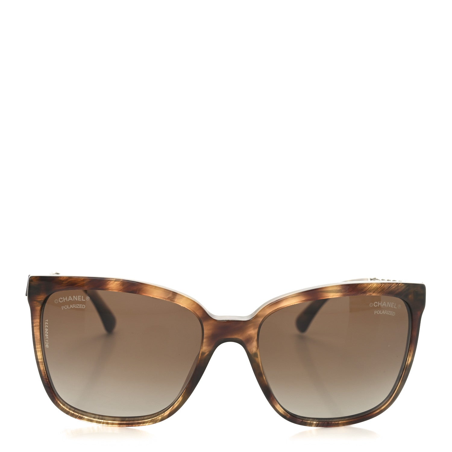 Chanel Polarized Square Chain PSunglasses 5325 Tortoise 2 of 7