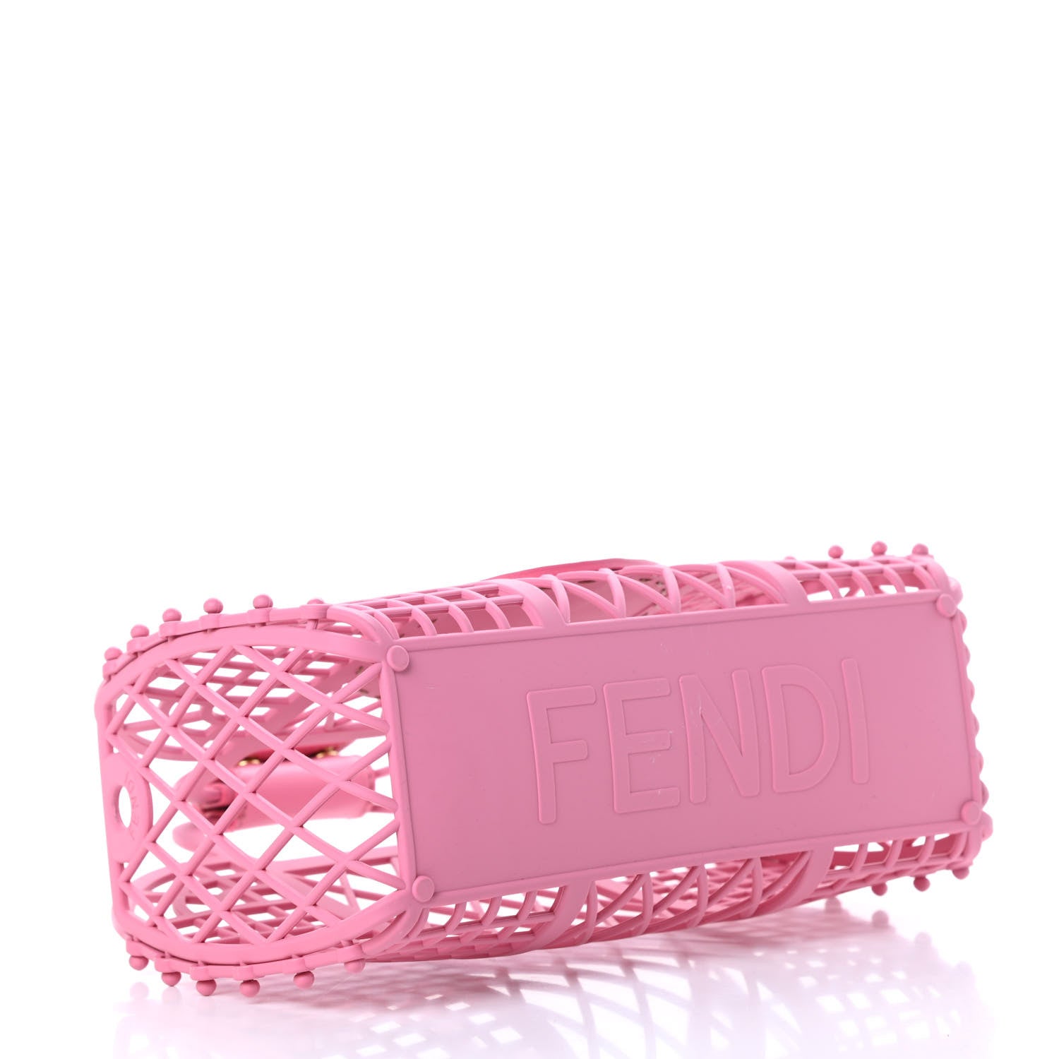 Fendi Recycled Plastic Vitello Liberty Matte Small Fendi Basket Rosa 4 of 11