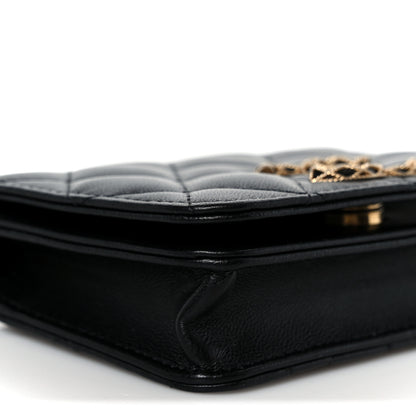 Chanel Lambskin Quilted Mini CC Flap Black 10 of 12