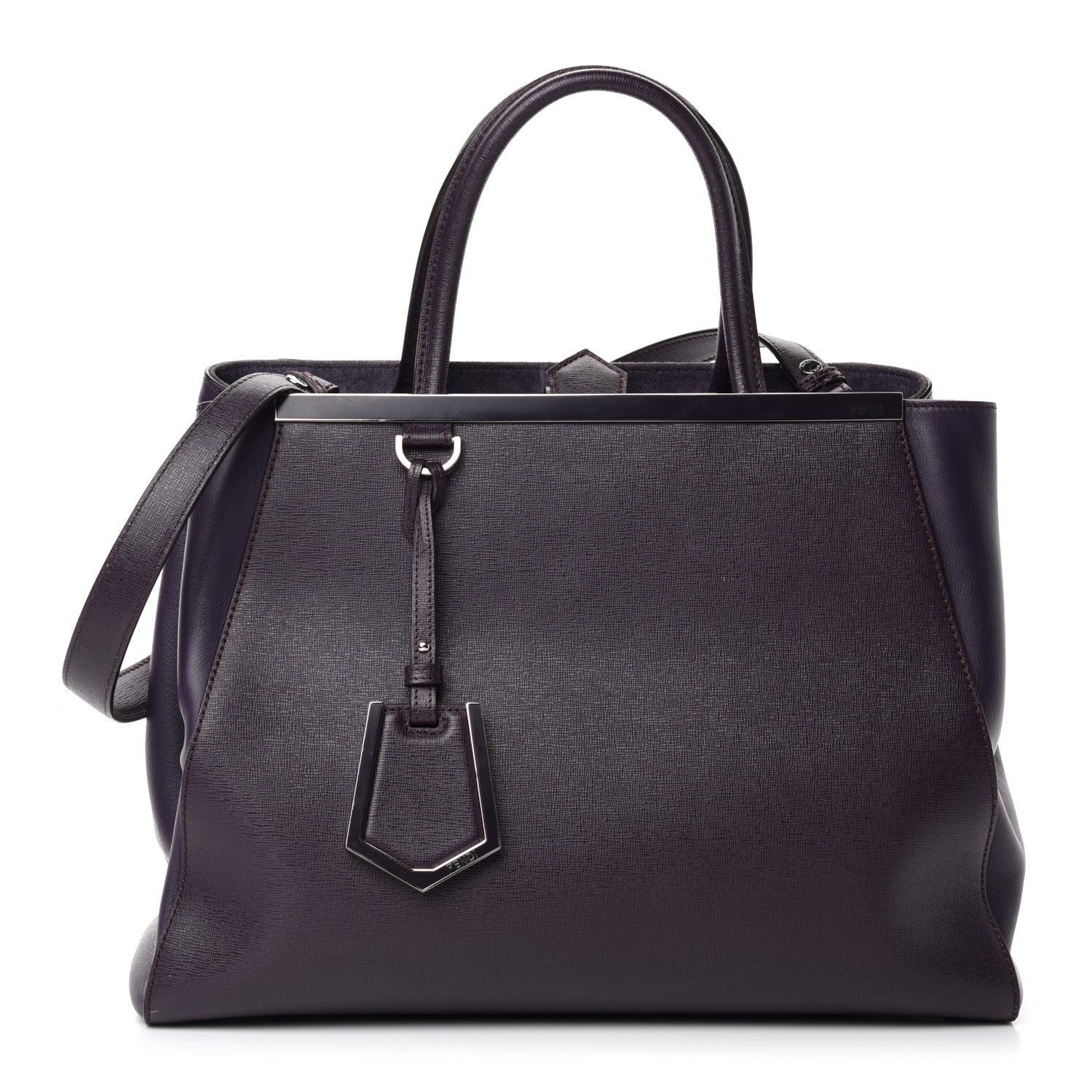 Fendi Vitello Elite Regular 2Jours Tote Ametista 1 of 10