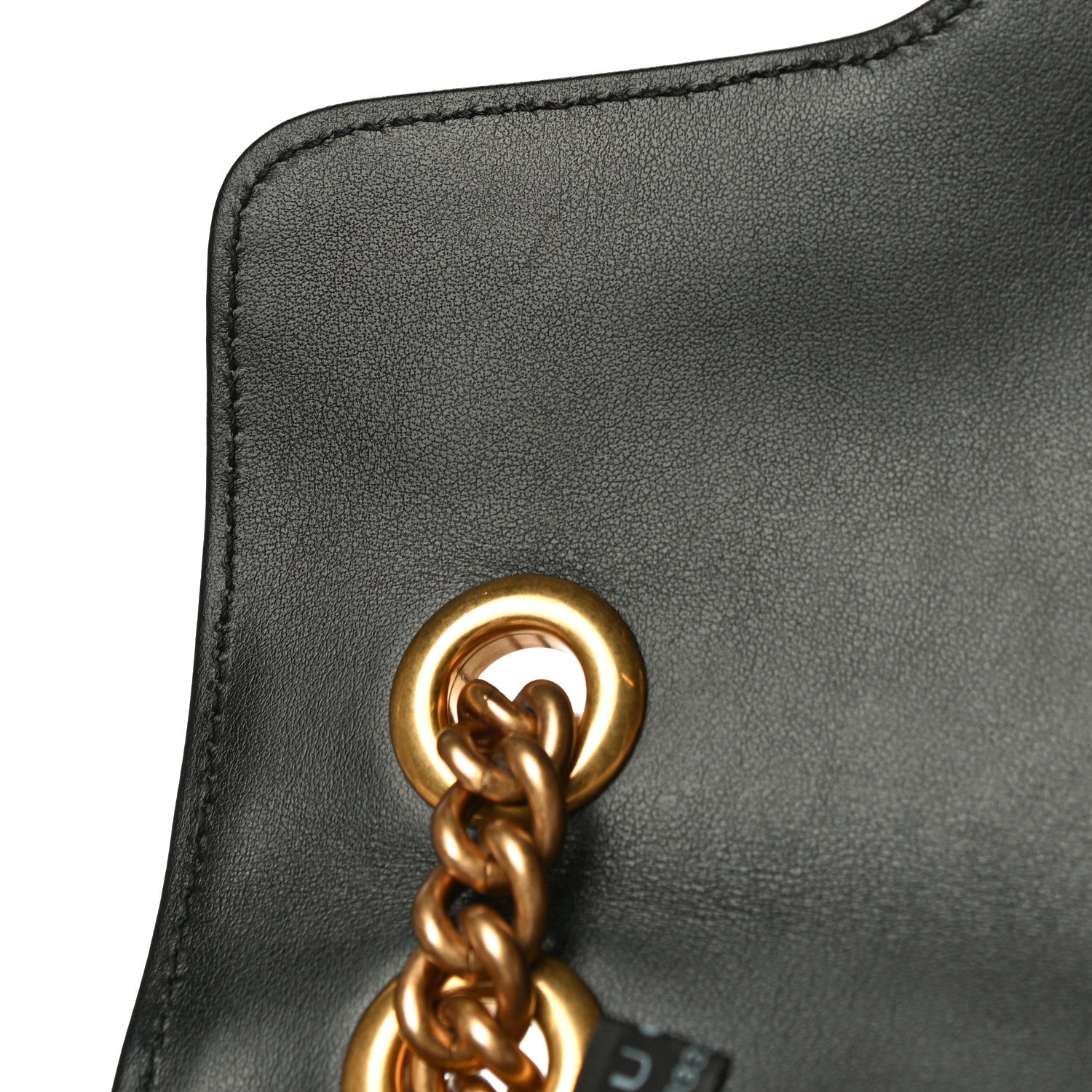 Gucci Calfskin Matelasse Mini GG Marmont Shoulder Bag Black 12 of 12