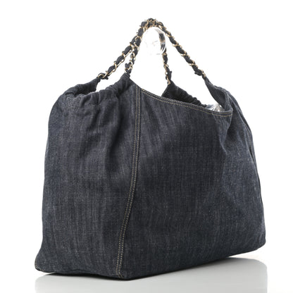 Chanel Denim XL Coco Cabas Tote Blue 4 of 11