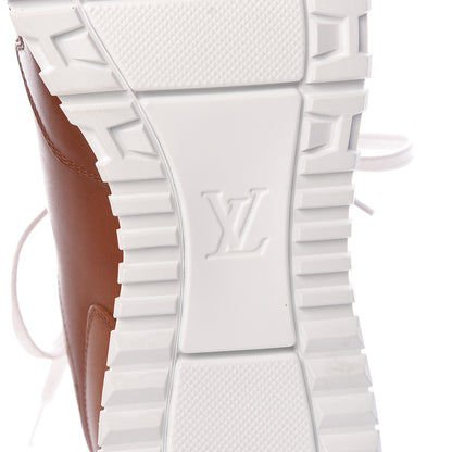 Louis Vuitton Calfskin Run Away Sneakers 7.5 Brown 6 of 9