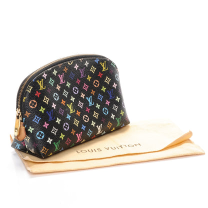 Louis Vuitton Monogram Multicolor Cosmetic Pouch Black Grenade 8 of 8