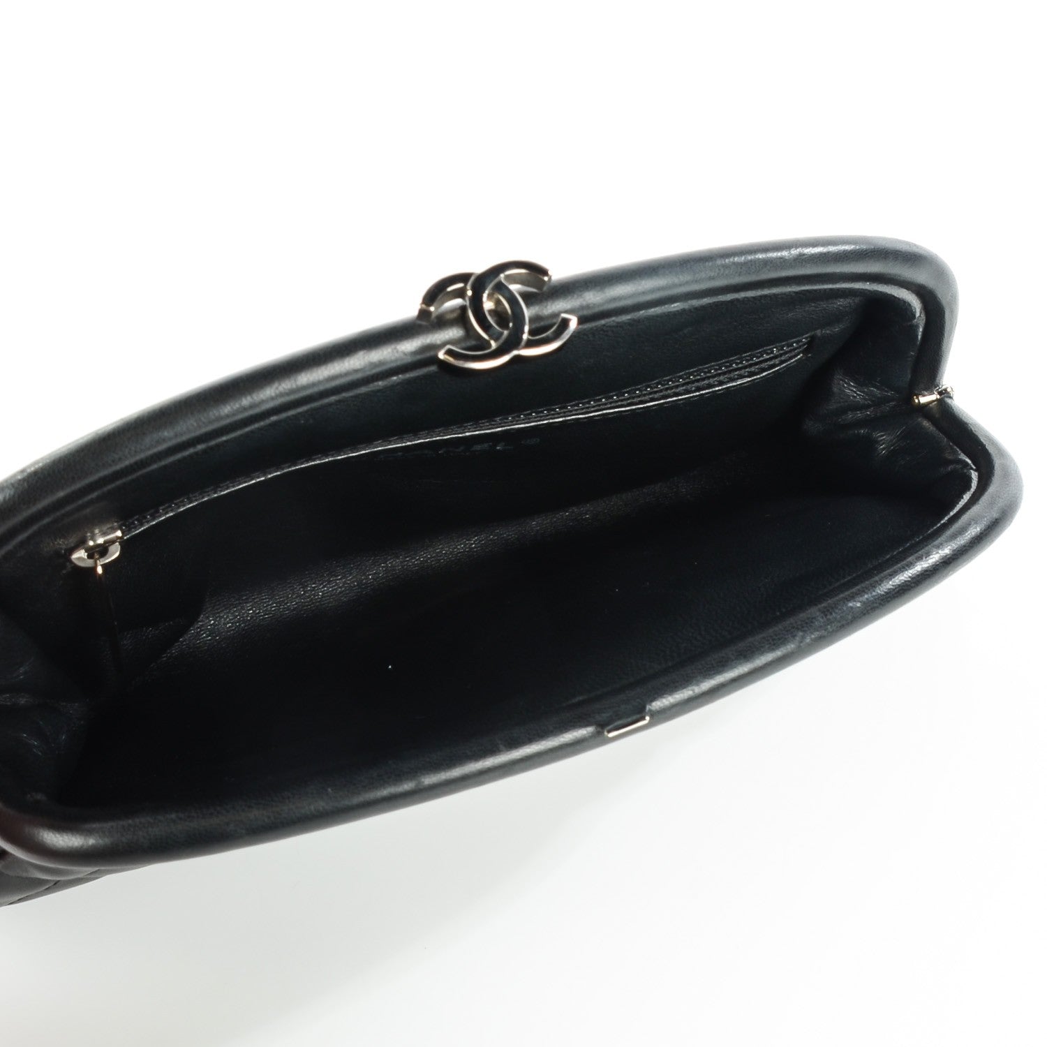 Chanel Lambskin Quilted Timeless Clutch Black 7 of 7