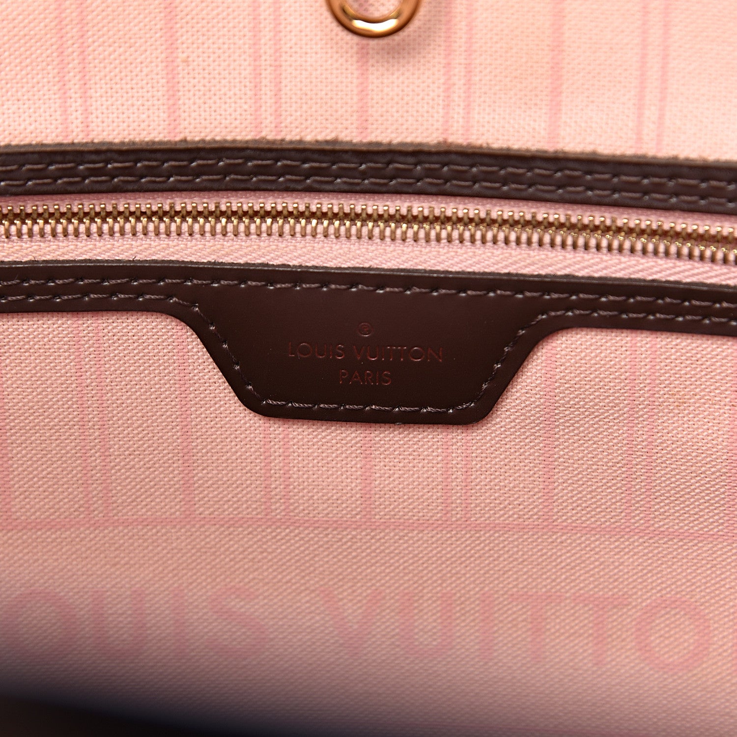 Louis Vuitton Damier Ebene Neo Neverfull MM Rose Ballerine 7 of 13