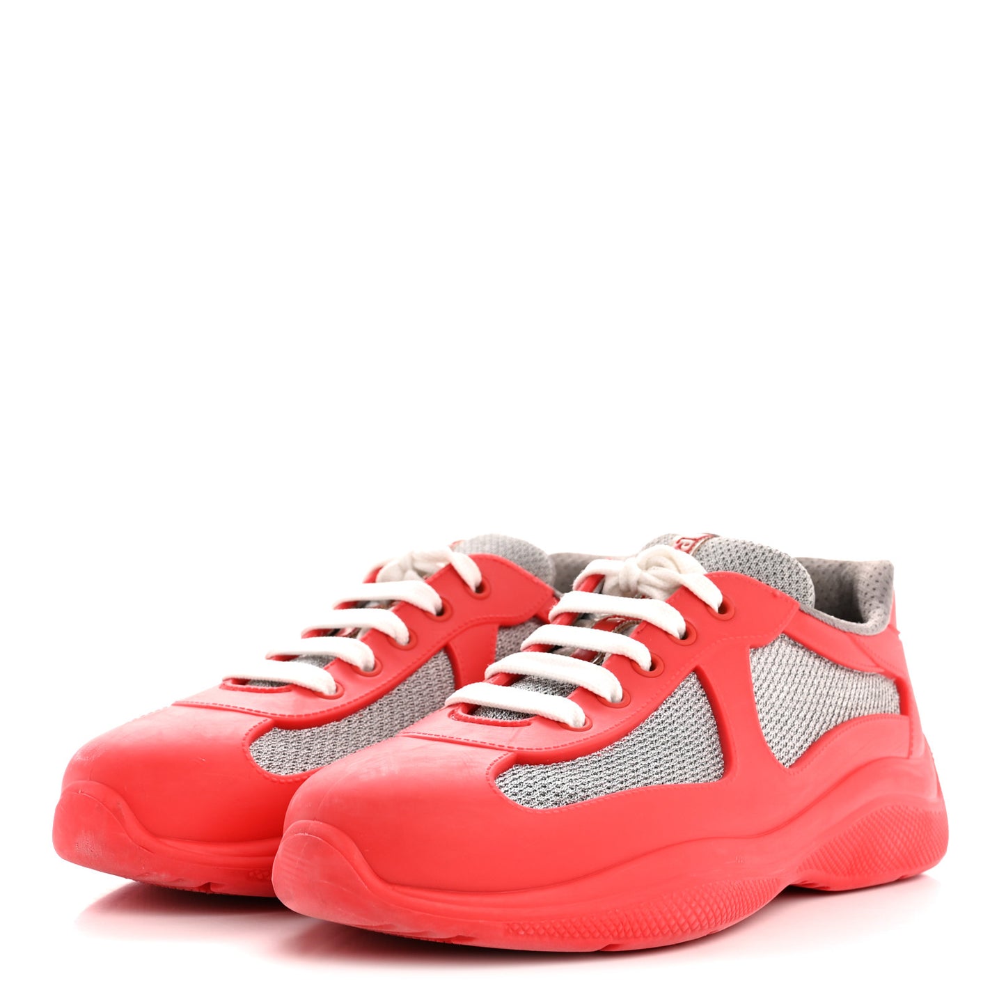 Soft Rubber Mesh Womens America's Cup Sneakers 38 Red