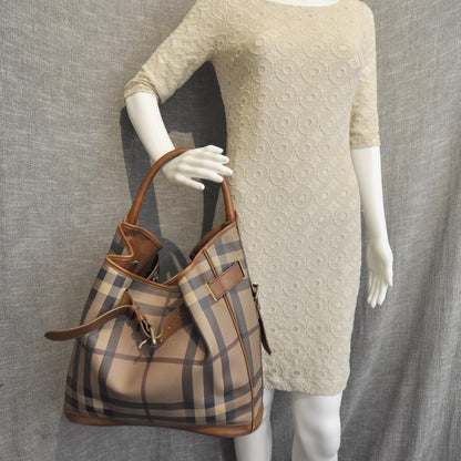 Burberry Smoked Check Hobo 2 of 8