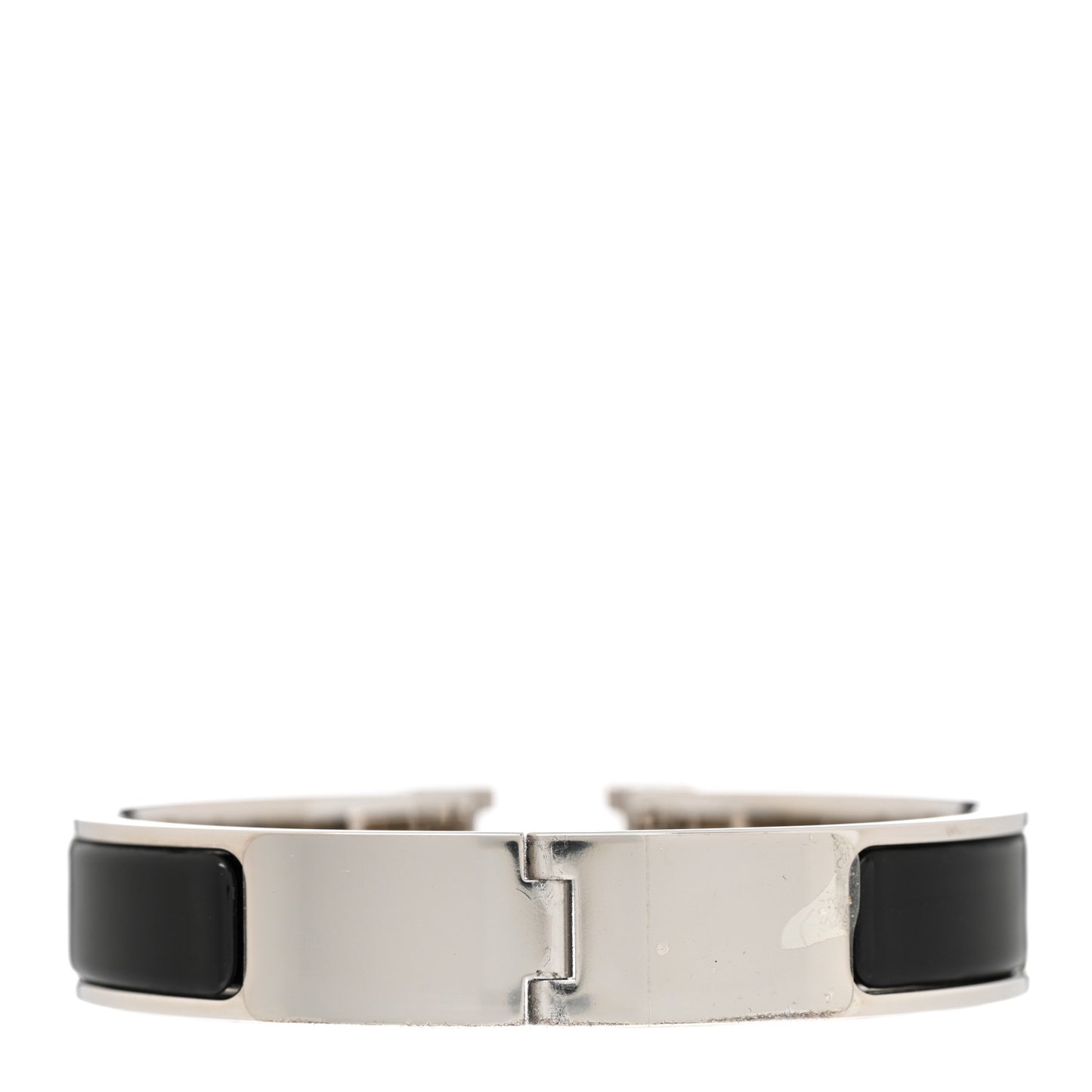 Enamel Narrow Clic Clac H Bracelet PM Black