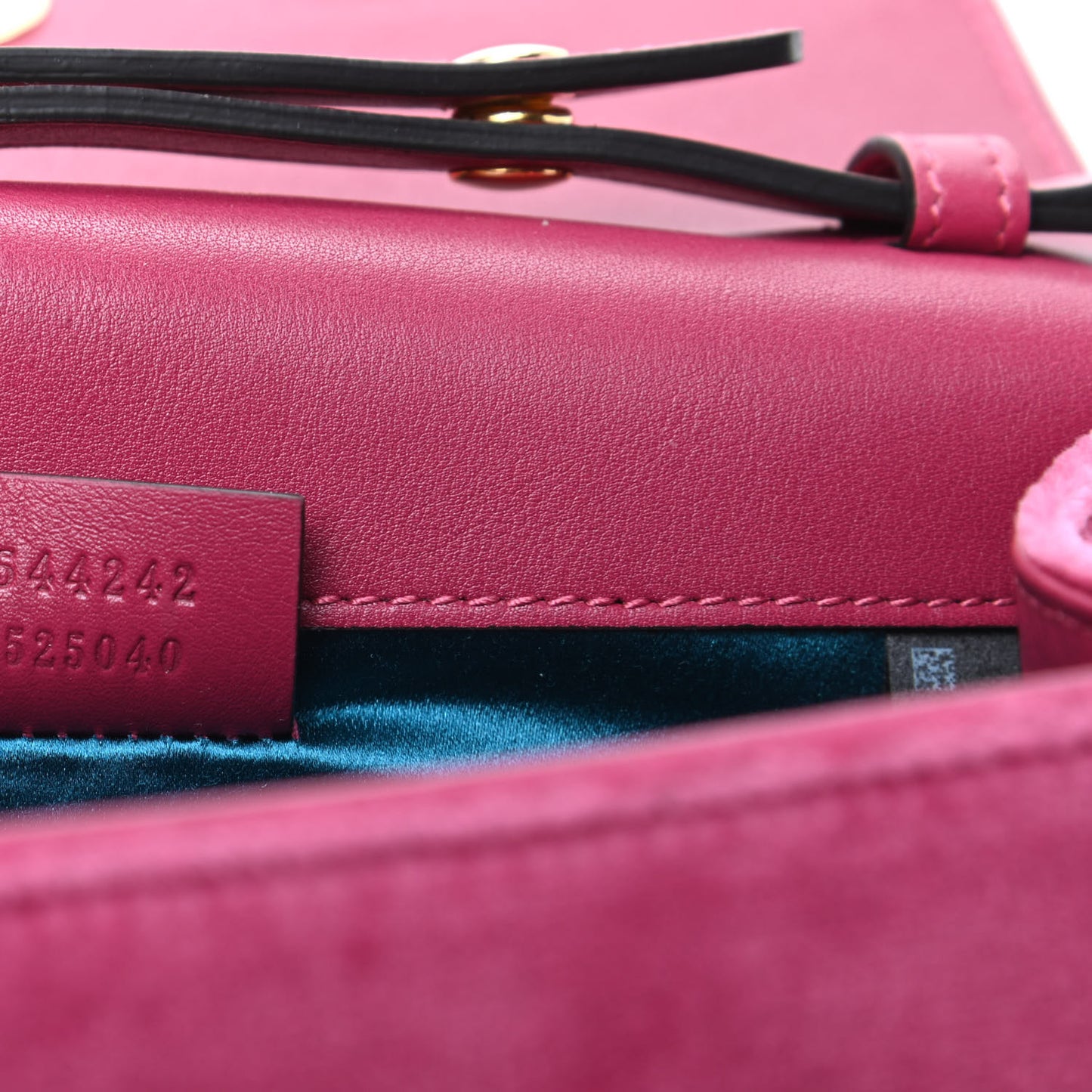 Velvet Crystal Square G Shoulder Bag Light Raspberry Rose