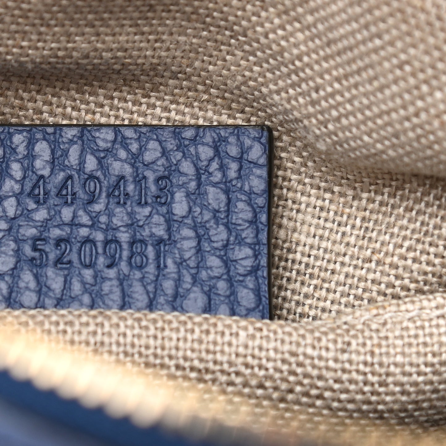 Monogram Dollar Calfskin Mini Bree Messenger Bag Beige Ebony Caspian
