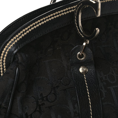 Christian Dior Monogram Vintage Flowers Frame Satchel Black 11 of 11