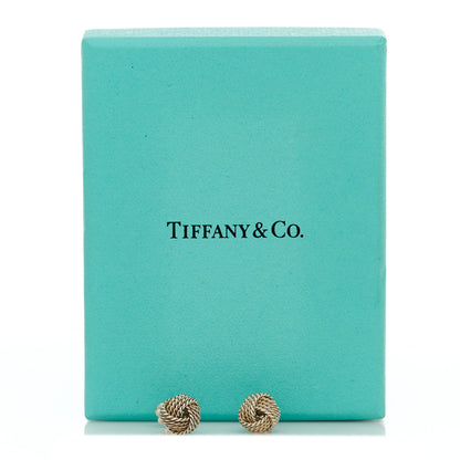 Tiffany Sterling Silver Twist Knot Earrings 5 of 5
