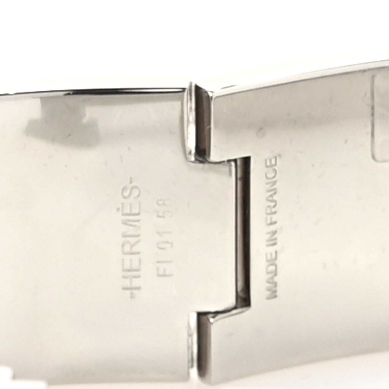 Hermes Enamel Wide Clic Clac H Bracelet GM Gris Macadam 5 of 5