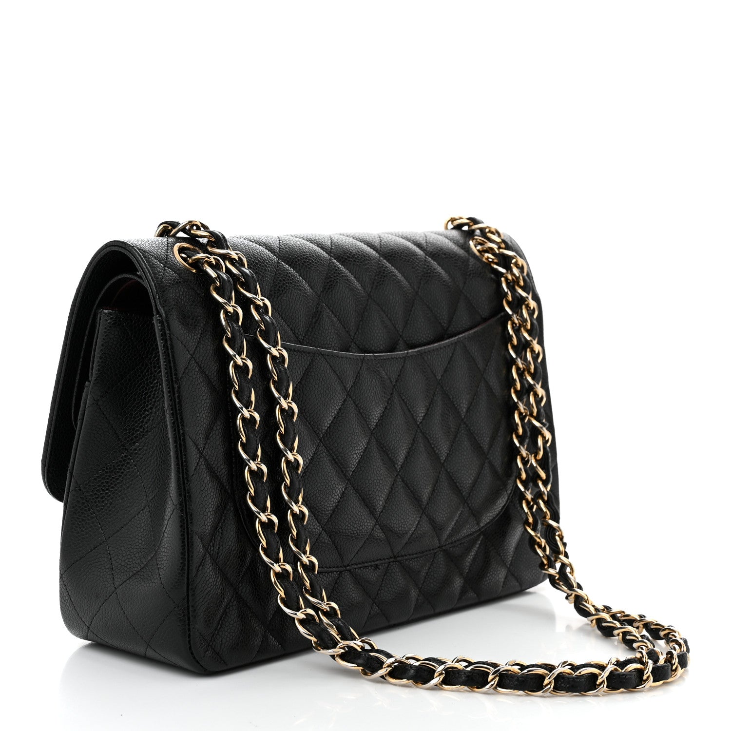 Chanel Caviar Quilted Jumbo Double Flap Black 3 of 12