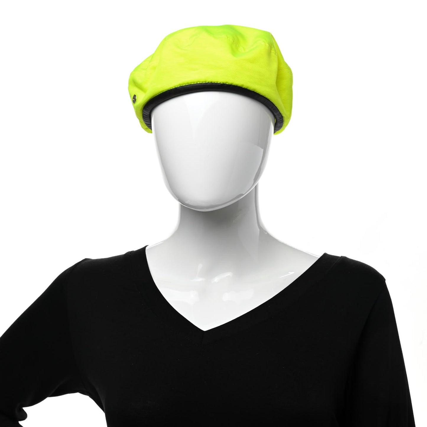Polyester Sheepskin Mens Beret L Yellow