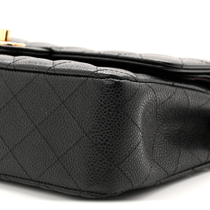 Chanel Caviar Quilted Medium Double Flap Black 10 of 11