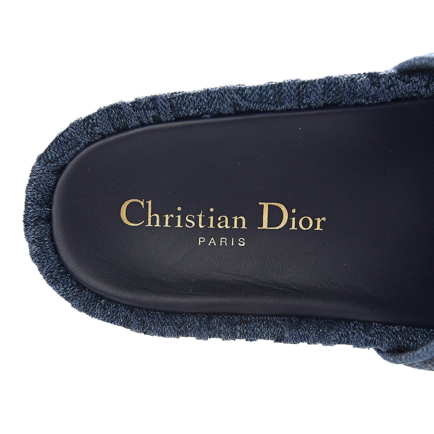Christian Dior Oblique Denim D-Way Platform Sandal 38 Blue 6 of 9