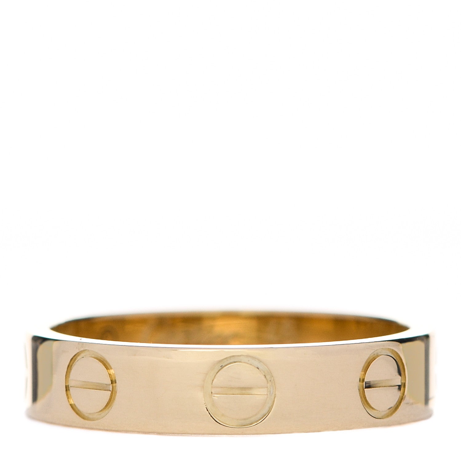 Cartier 18K Yellow Gold 3.5mm LOVE Wedding Band Ring 46 3.75 1 of 4