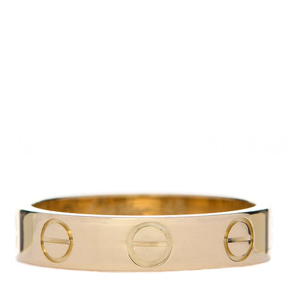 Cartier 18K Yellow Gold 3.5mm LOVE Wedding Band Ring 46 3.75 1 of 4