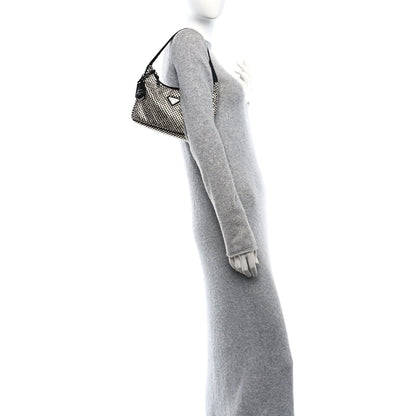 Prada Satin Crystal Mini Re-Edition 2000 Bag Cristal 2 of 9