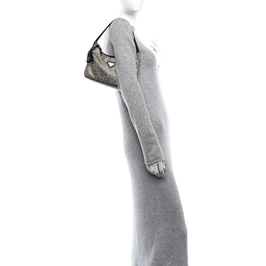 Satin Crystal Mini Re-Edition 2000 Bag Cristal