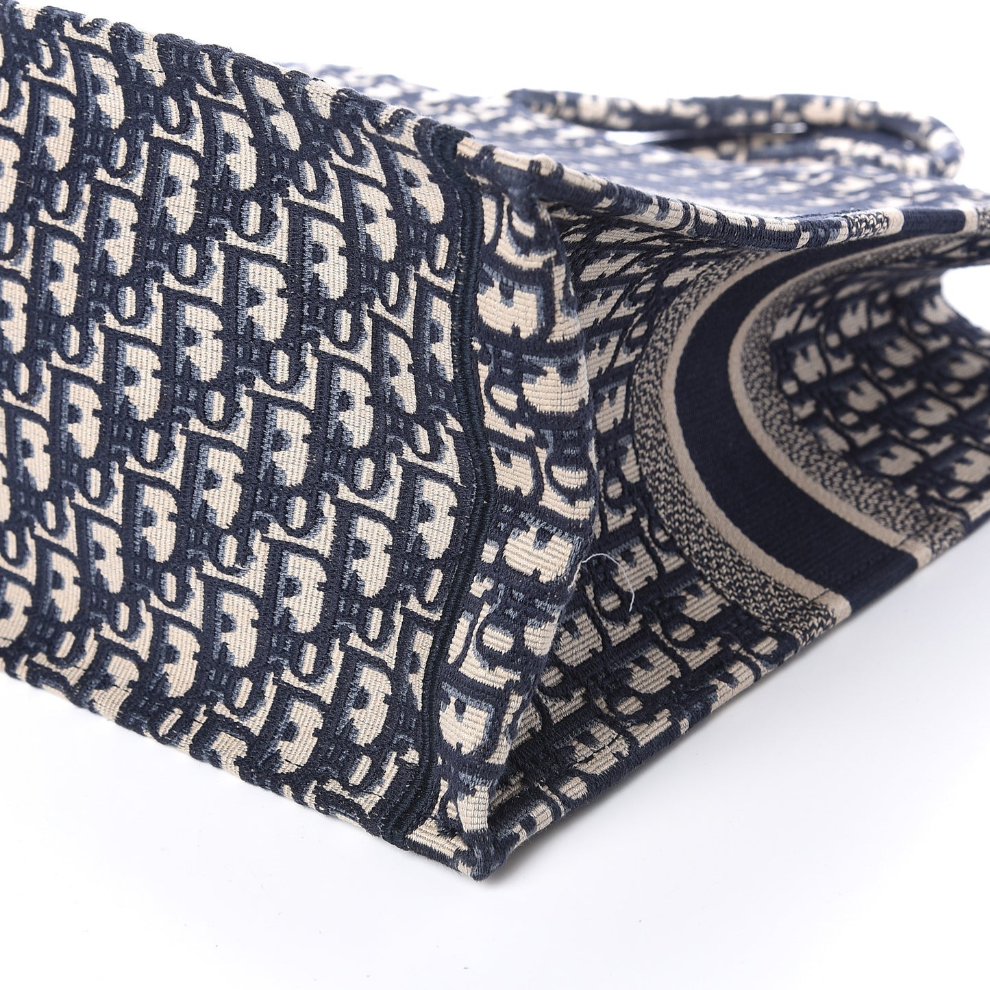 Oblique Book Tote Blue Multicolor