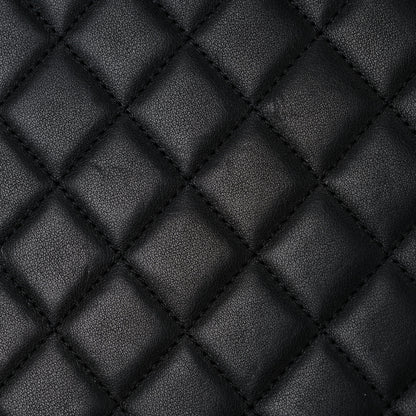 Chanel Lambskin Quilted Medium CC Filigree Vanity Case Black 21 of 22