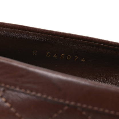Chanel Calfskin Quilted CC Mocassin Loafers 41 Brown 10 of 14