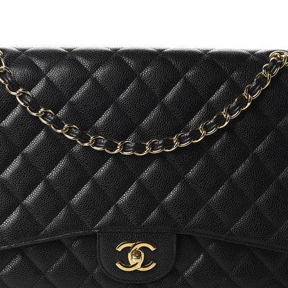 Chanel Caviar Quilted Maxi Single Flap Black 10 of 10
