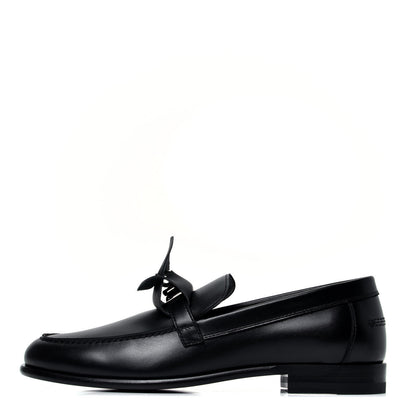 Hermes Calfskin Destin Loafers 37 Black 1 of 7