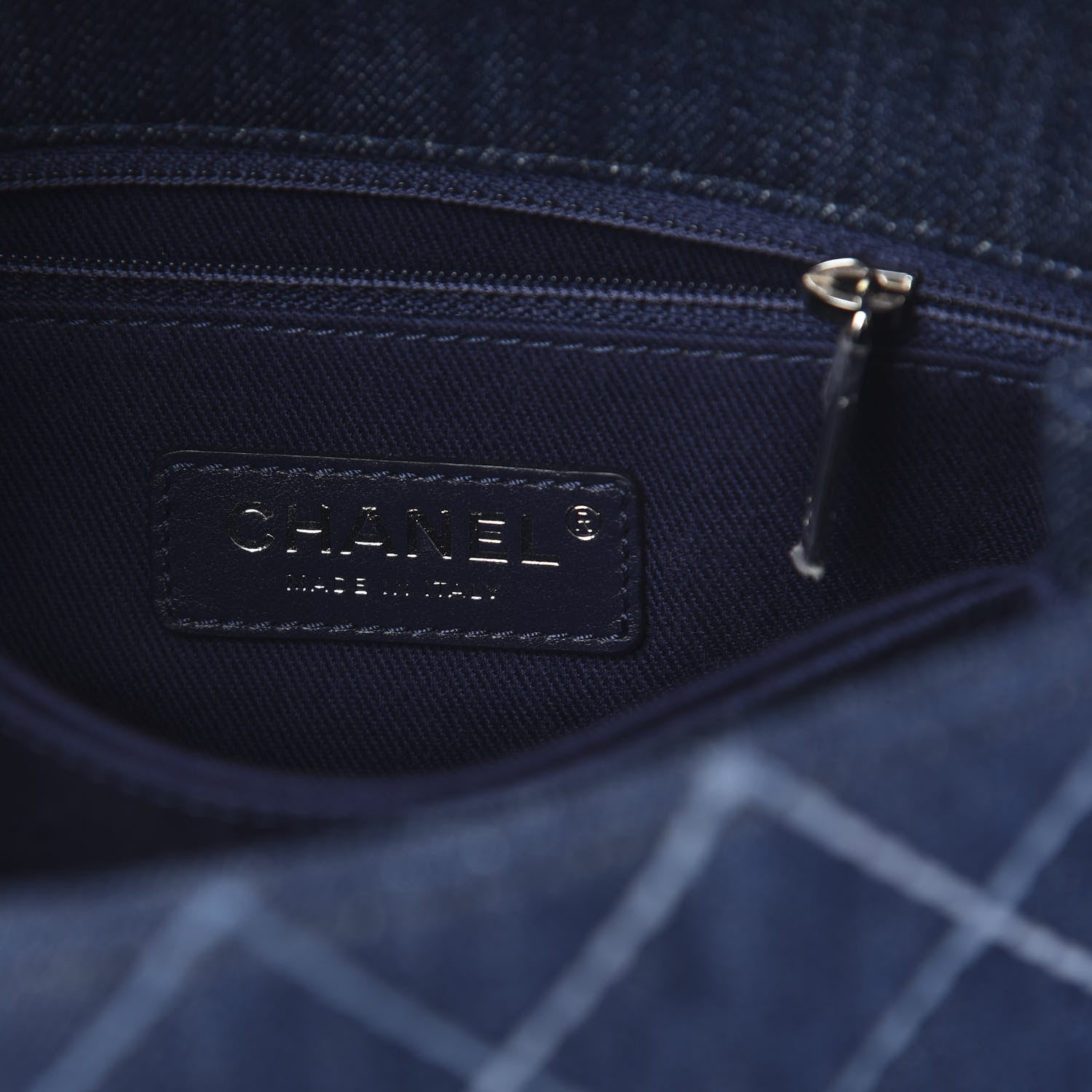 Chanel Denim Quilted Mini Coco Handle Flap Blue 6 of 14