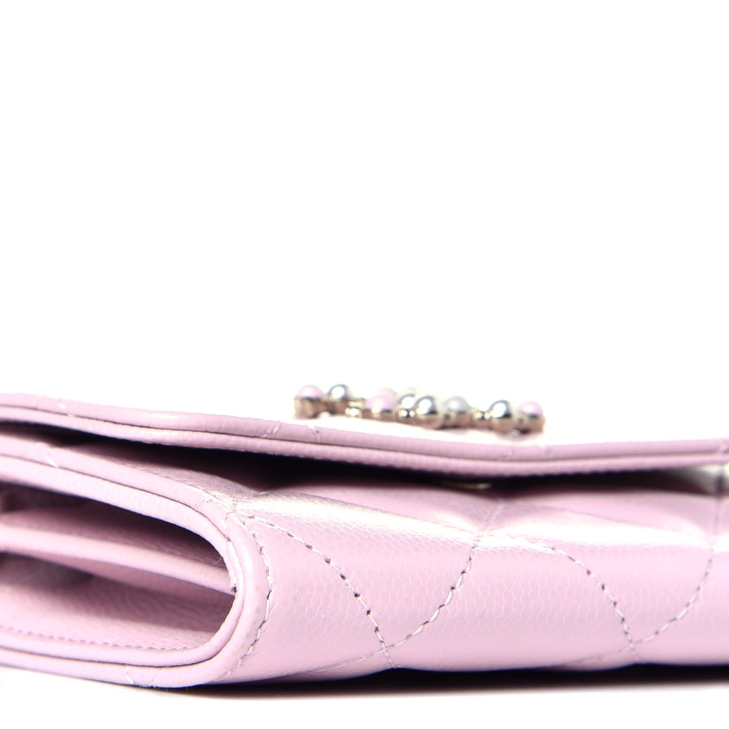 Chanel Caviar Quilted Coco Candy Card Holder On Chain Light Pink 7 of 9