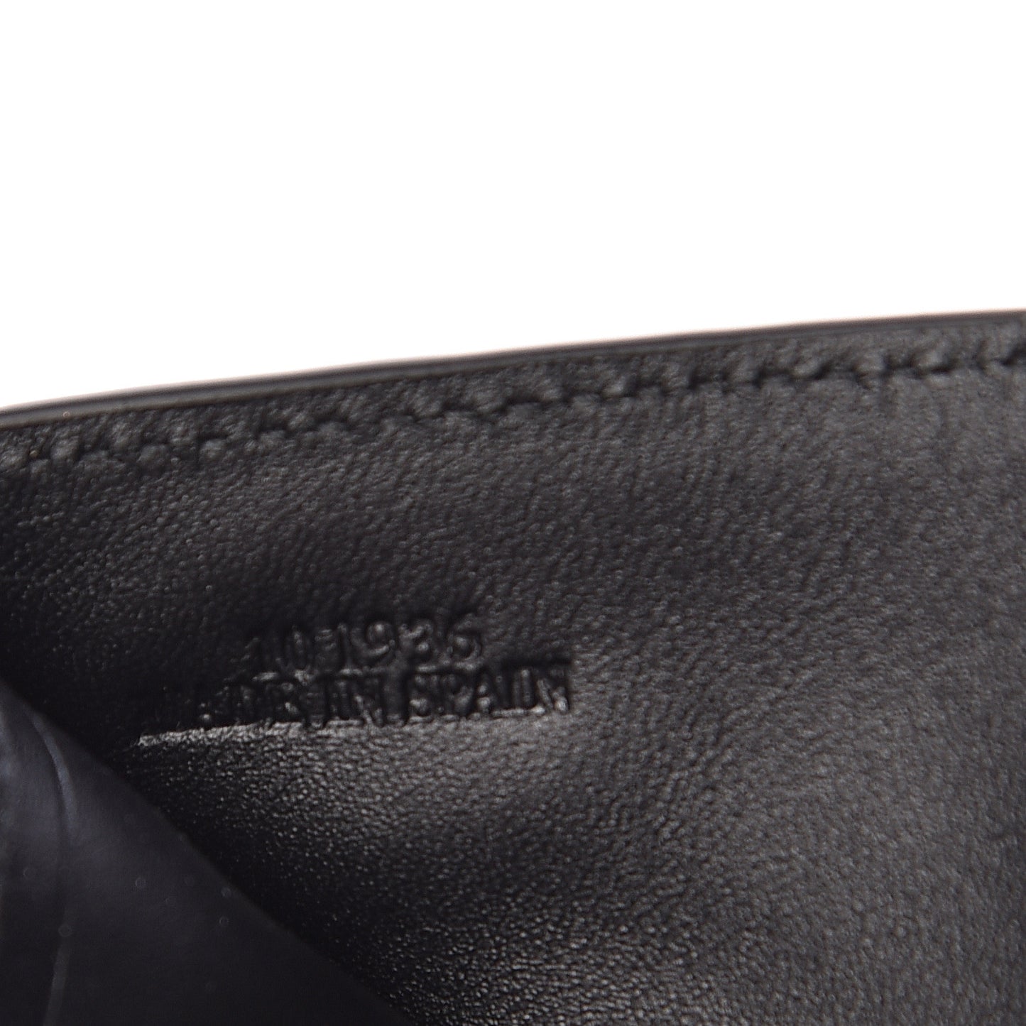 Calfskin Bi-fold Animals Wallet Black