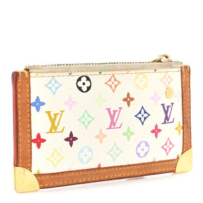 Louis Vuitton Monogram Multicolor Key Pouch White 3 of 12