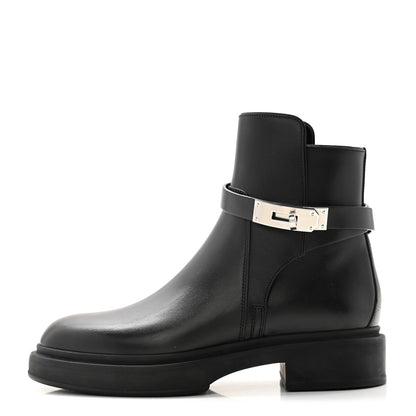 Hermes Calfskin Veo Ankle Boots 35 Black 1 of 9