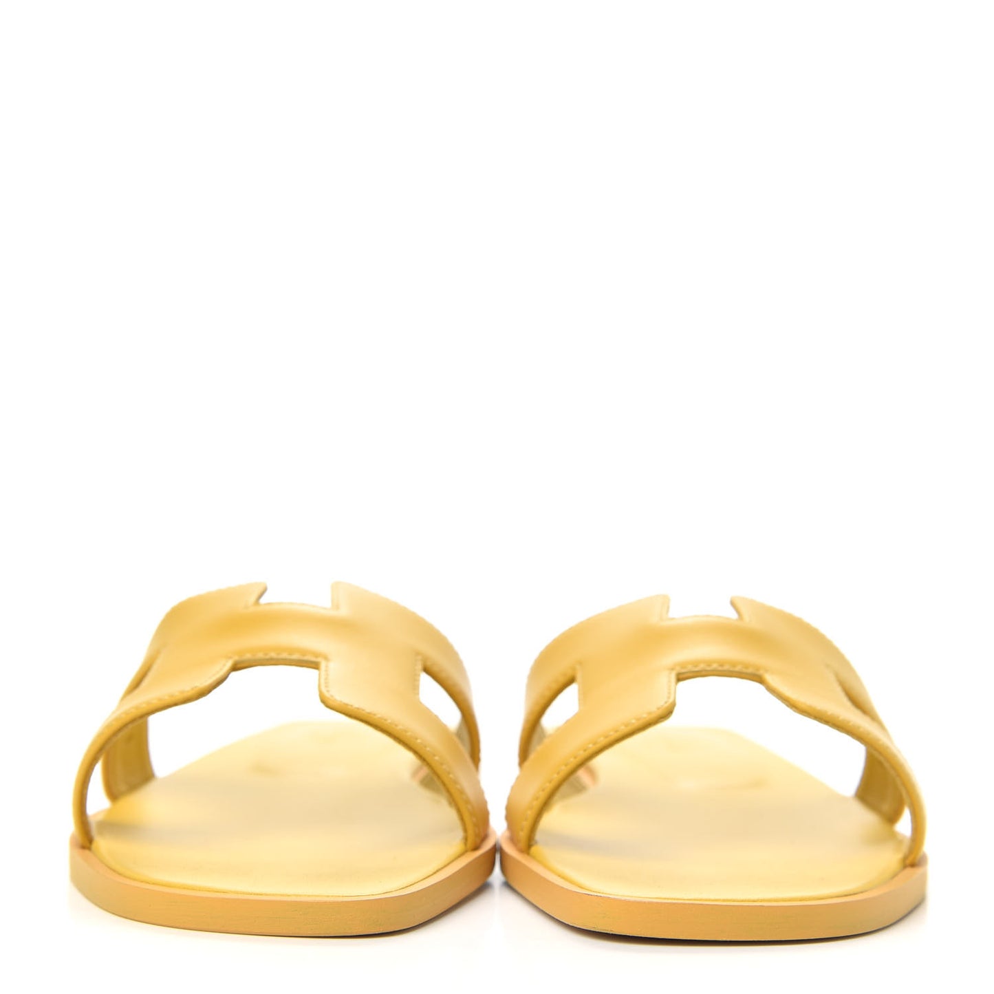Calfskin Oran Sandals 36.5 Ocre Jaune