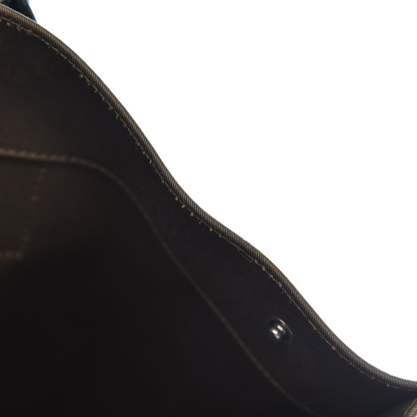 Linen Calfskin Rive Gauche Tote Khaki