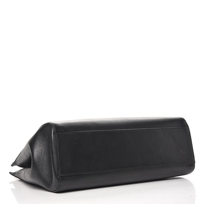Gucci Nappa Bamboo Medium Nymphaea Top Handle Bag Black 5 of 14