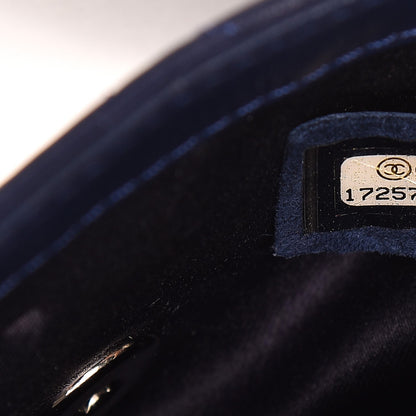 Chanel Lambskin Quilted Beaded Extra Mini Flap Dark Blue 9 of 12