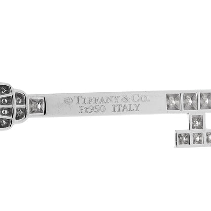 Tiffany Platinum Diamond Large Dragonfly Key Pendant 4 of 5